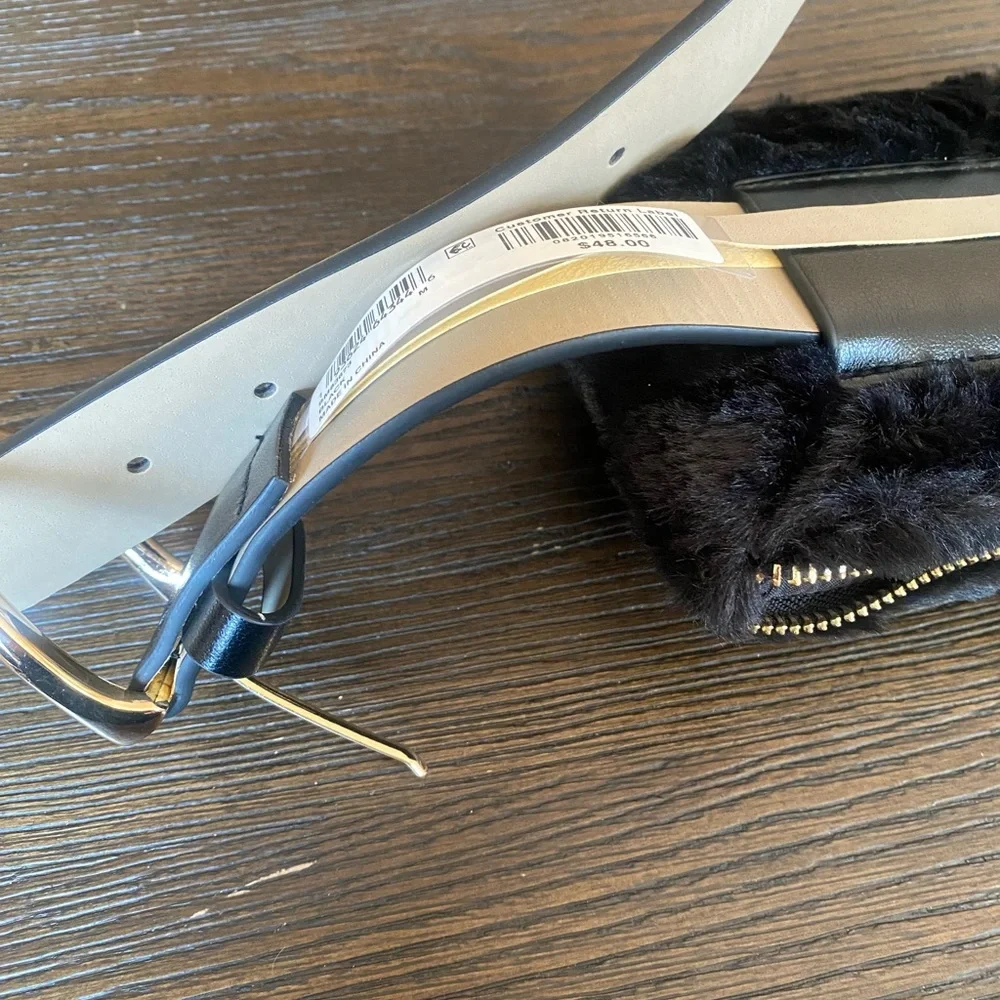 NEW Steve Madden faux-fur belt bag fanny pack